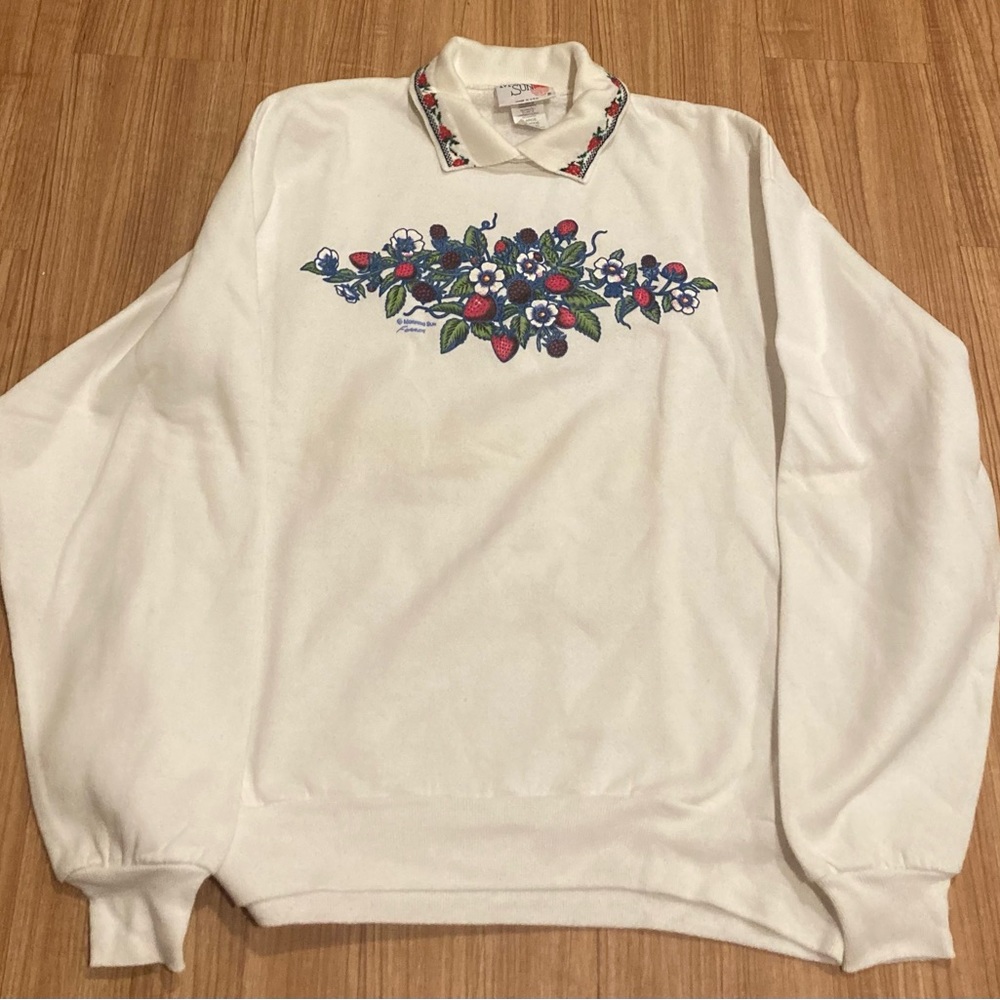 VTG Morning Sun Floral Sweater - Size L